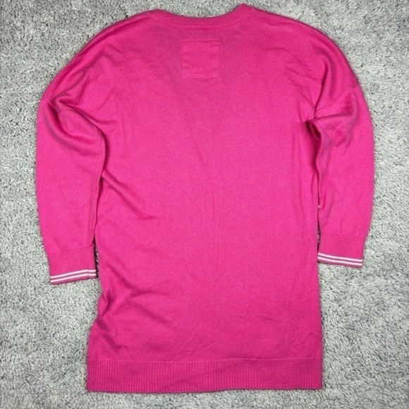 Hollister Cardigan Womens Small Sweater Pockets Button Up Pink Academia Classic - Picture 4 of 4